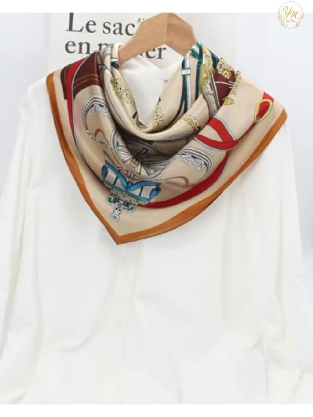 Silk Scarf 100% Mulberry Square Hair Wrap Headband Bandana Lightweight